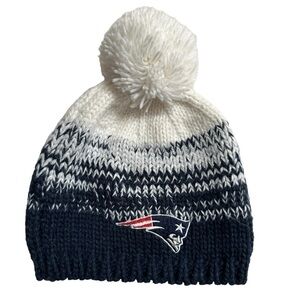 New England Patriots NFL New Era Winter Hat with Pom, Ladies